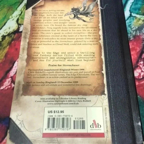 The edge chronicles Stormchaser book hard back - Picture 3 of 10